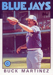 1986 Topps Baseball Cards      518     Buck Martinez